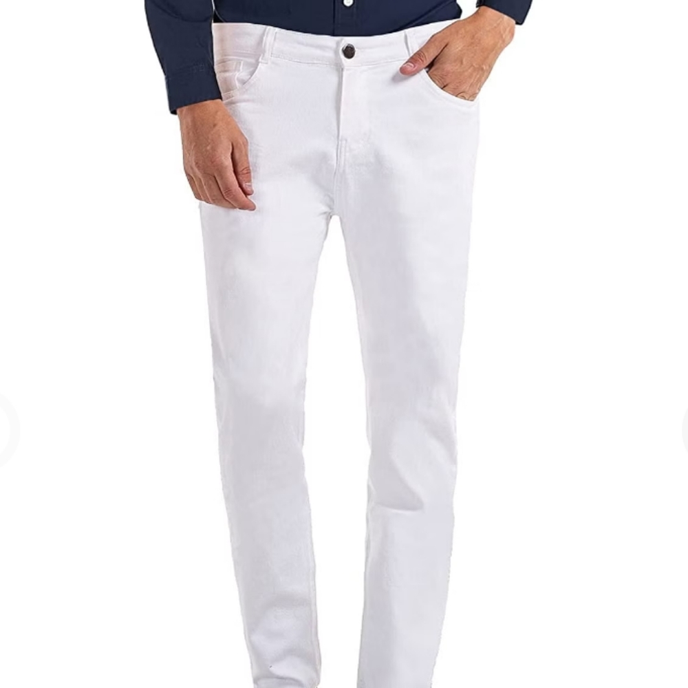 NWT HeyfaneeHeyfanee Mens Slim Fit Jeans Skinny Stretch Denim Pants 34W